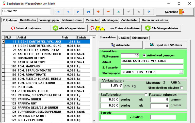 PLUWaagenmodul PCGärtner